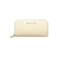 Mario Valentino Beige Polyurethane Women's Wallet with Coin Purse and Card Spaces