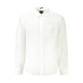 Guess Jeans White Linen Mens Shirt