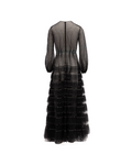 Valentino Garavani Long Sleeve Evening Tulle Dress