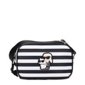 Karl Lagerfeld Black Fabric Crossbody Bag