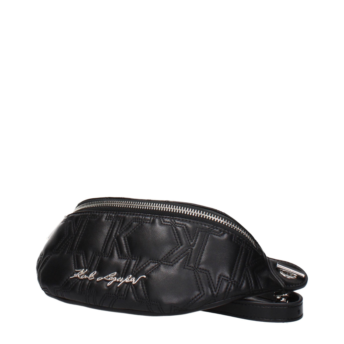 Karl Lagerfeld Black Leather Backpack