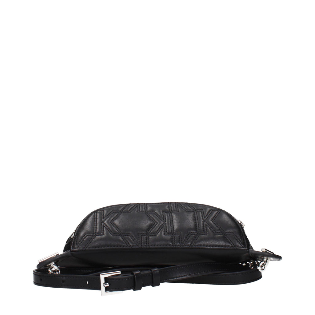 Karl Lagerfeld Black Leather Backpack