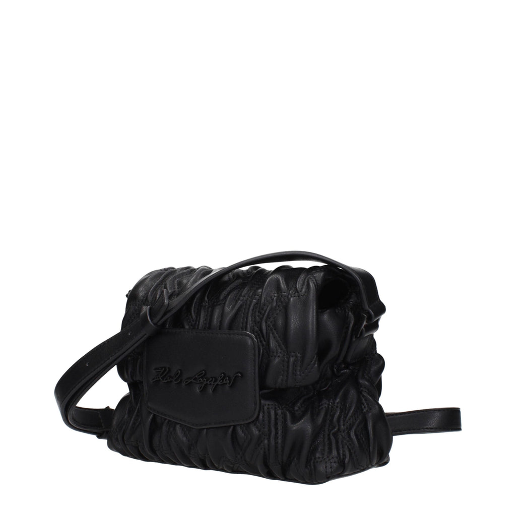 Karl Lagerfeld Black Polyester Crossbody Bag