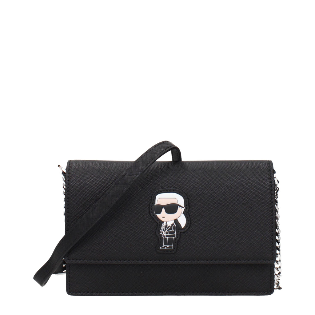 Karl Lagerfeld Black Polyethylene Crossbody Bag