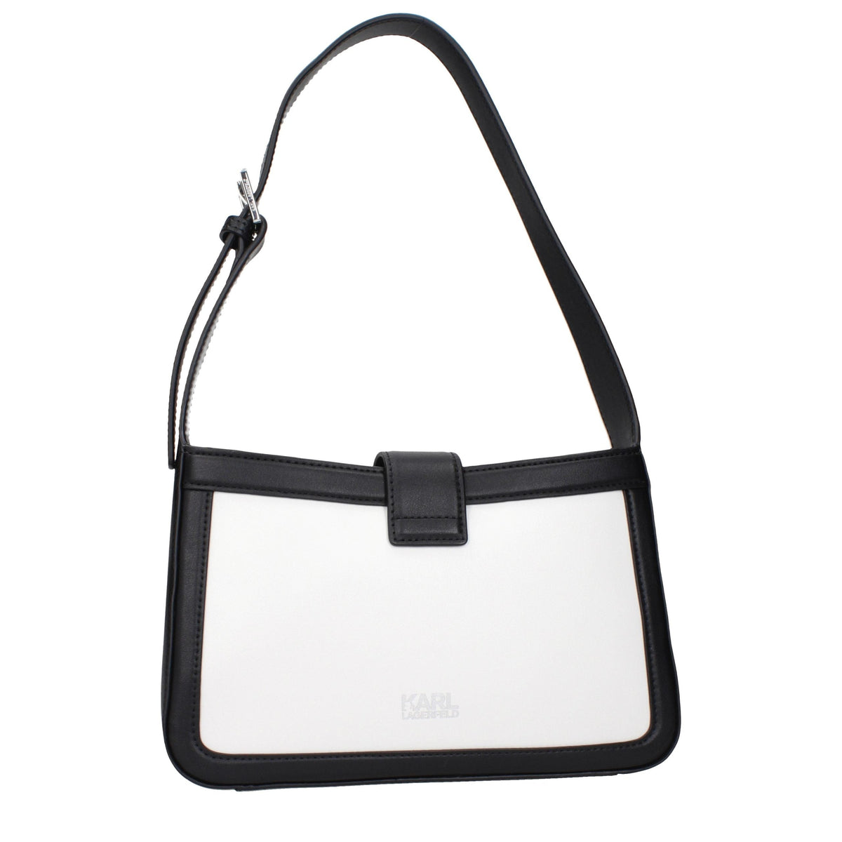 Karl Lagerfeld White Leather Shoulder Bag