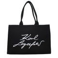 Karl Lagerfeld Black Fabric Shoulder Bag