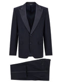 Dolce & Gabbana Blue Virgin Wool Two-Piece Suit