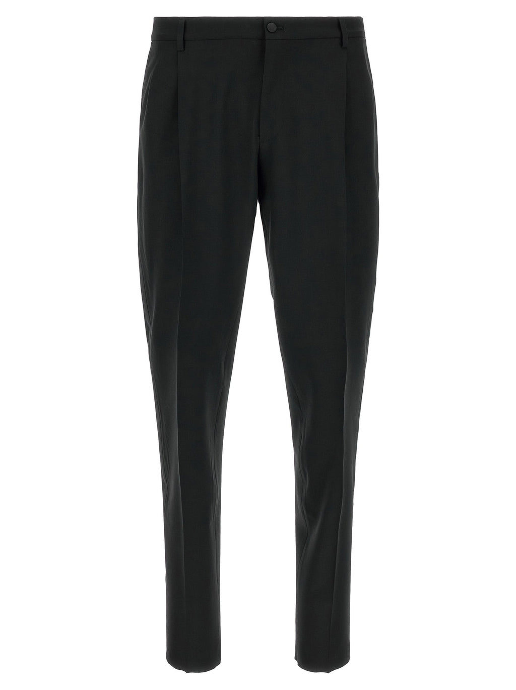 Dolce & Gabbana Black Virgin Wool Two-Piece Suit