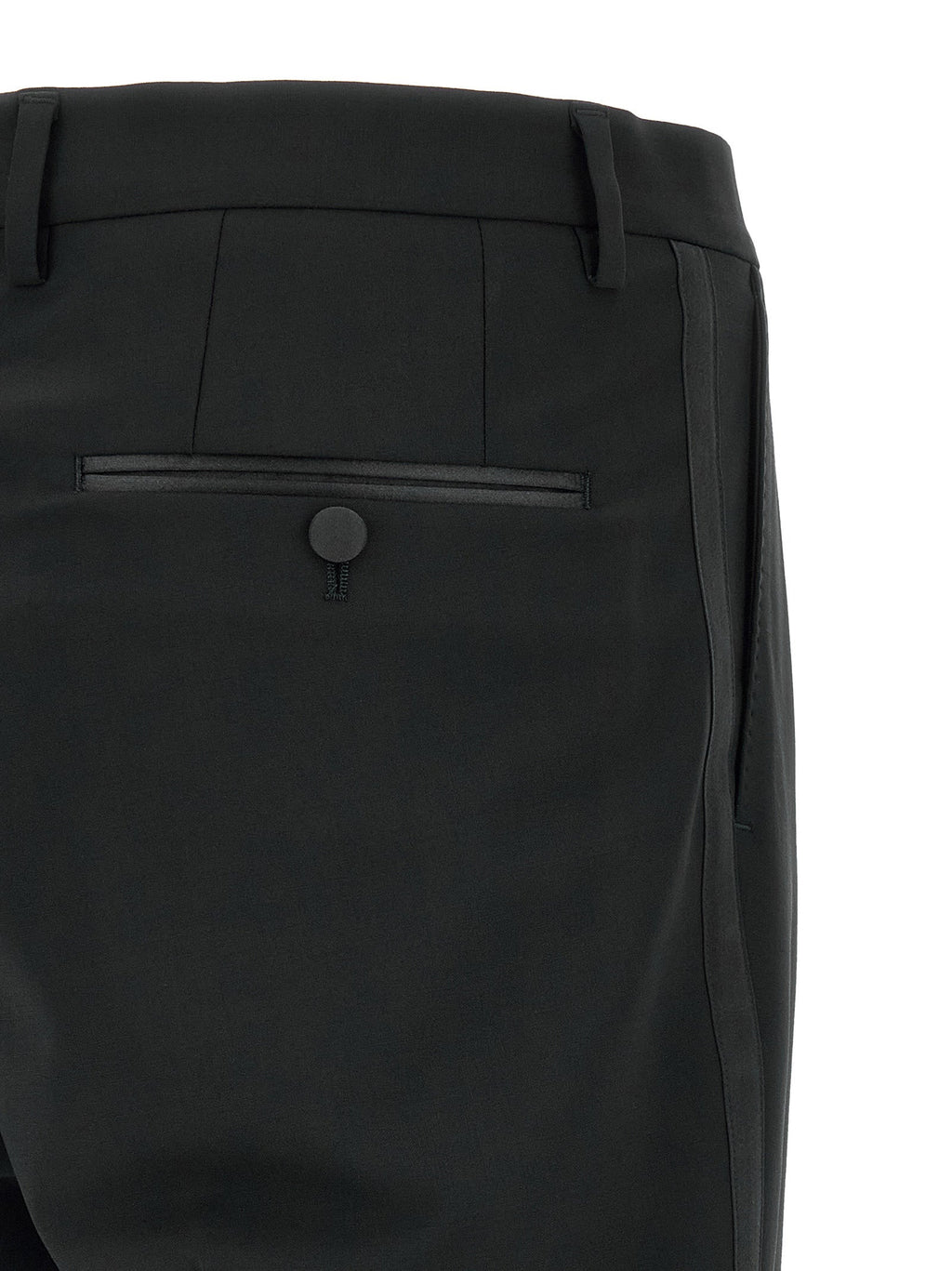 Dolce & Gabbana Black Virgin Wool Two-Piece Suit
