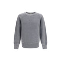 Piacenza Cashmere Gray Wool Oves Aries Sweatshirt