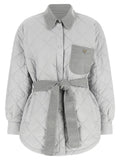 Fabiana Filippi Gray Polyester Shell Jacket