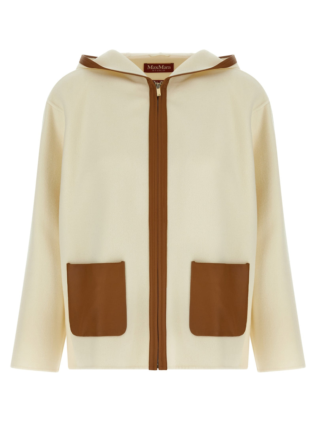 Max Mara White Virgin Wool Coat