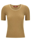 Max Mara Gold Polyamide T-Shirt