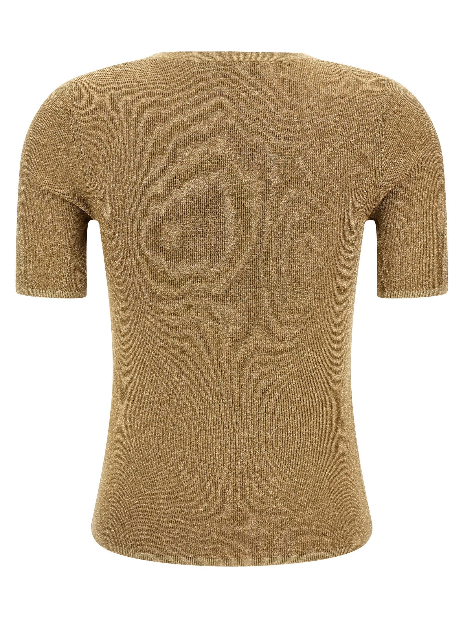 Max Mara Gold Polyamide T-Shirt