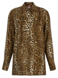 Max Mara Brown Silk Blouse