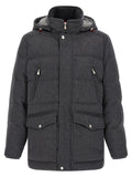 Brunello Cucinelli Gray Wool Parka
