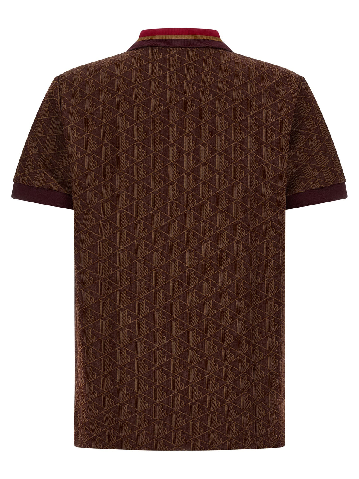 Lacoste Brown Polyester Polo Shirt