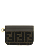 Fendi Brown Polyester Cardholder