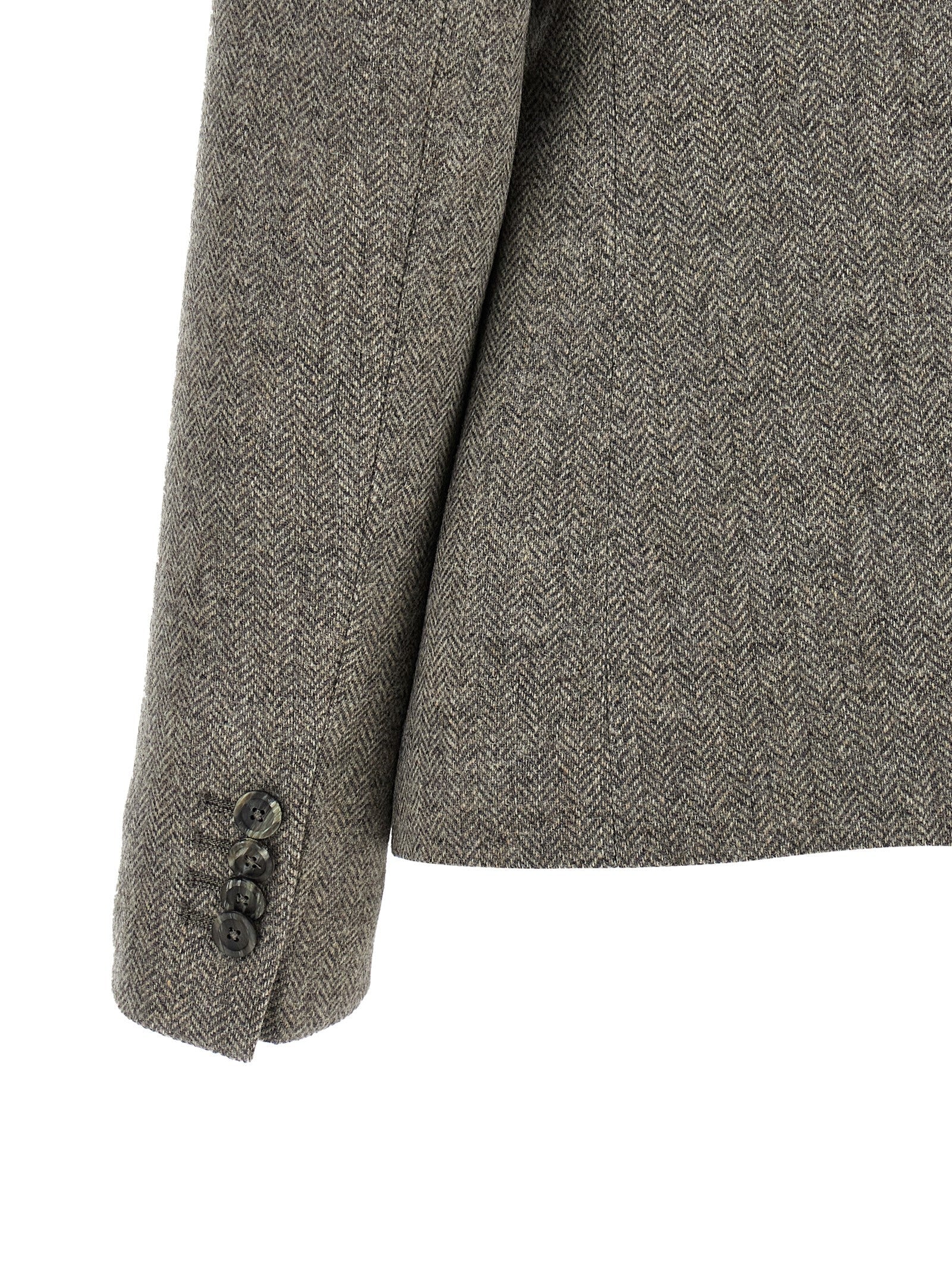 Tagliatore Gray Virgin Wool Blazer