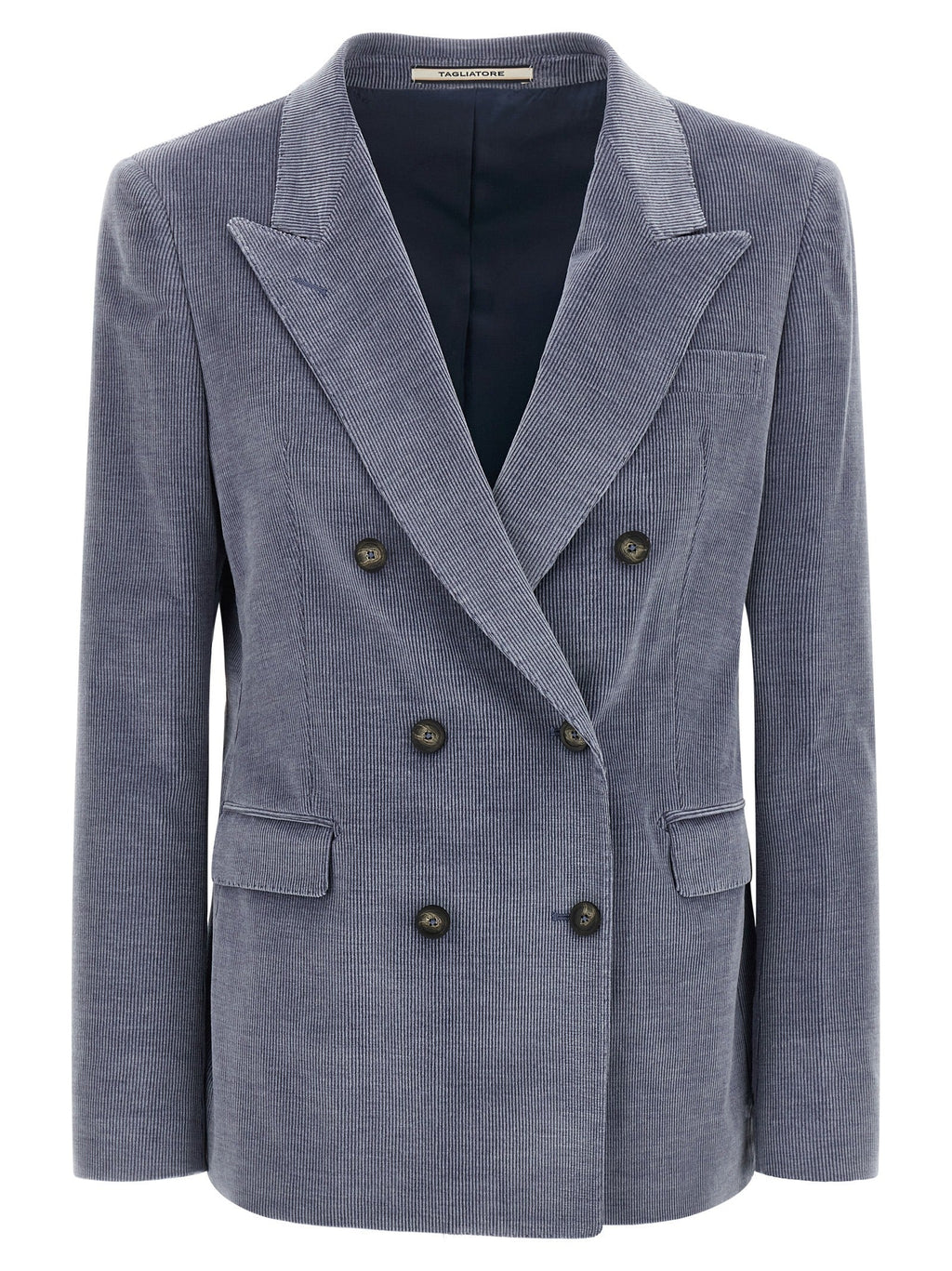 Tagliatore Blue Cotton Blazer