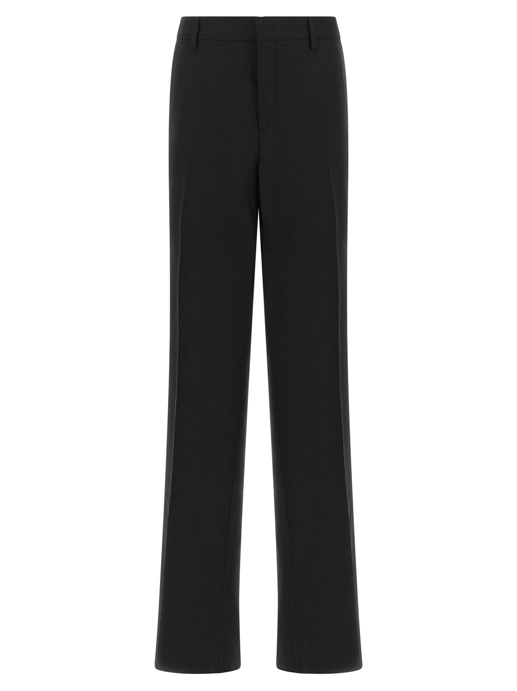 Tagliatore Black Polyester Dress Pants