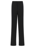 Tagliatore Black Polyester Dress Pants