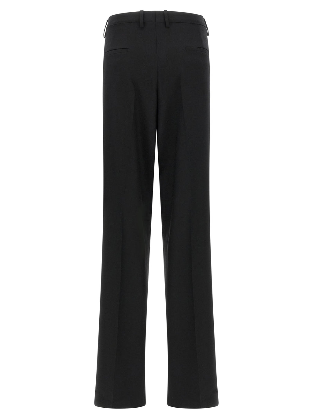 Tagliatore Black Polyester Dress Pants