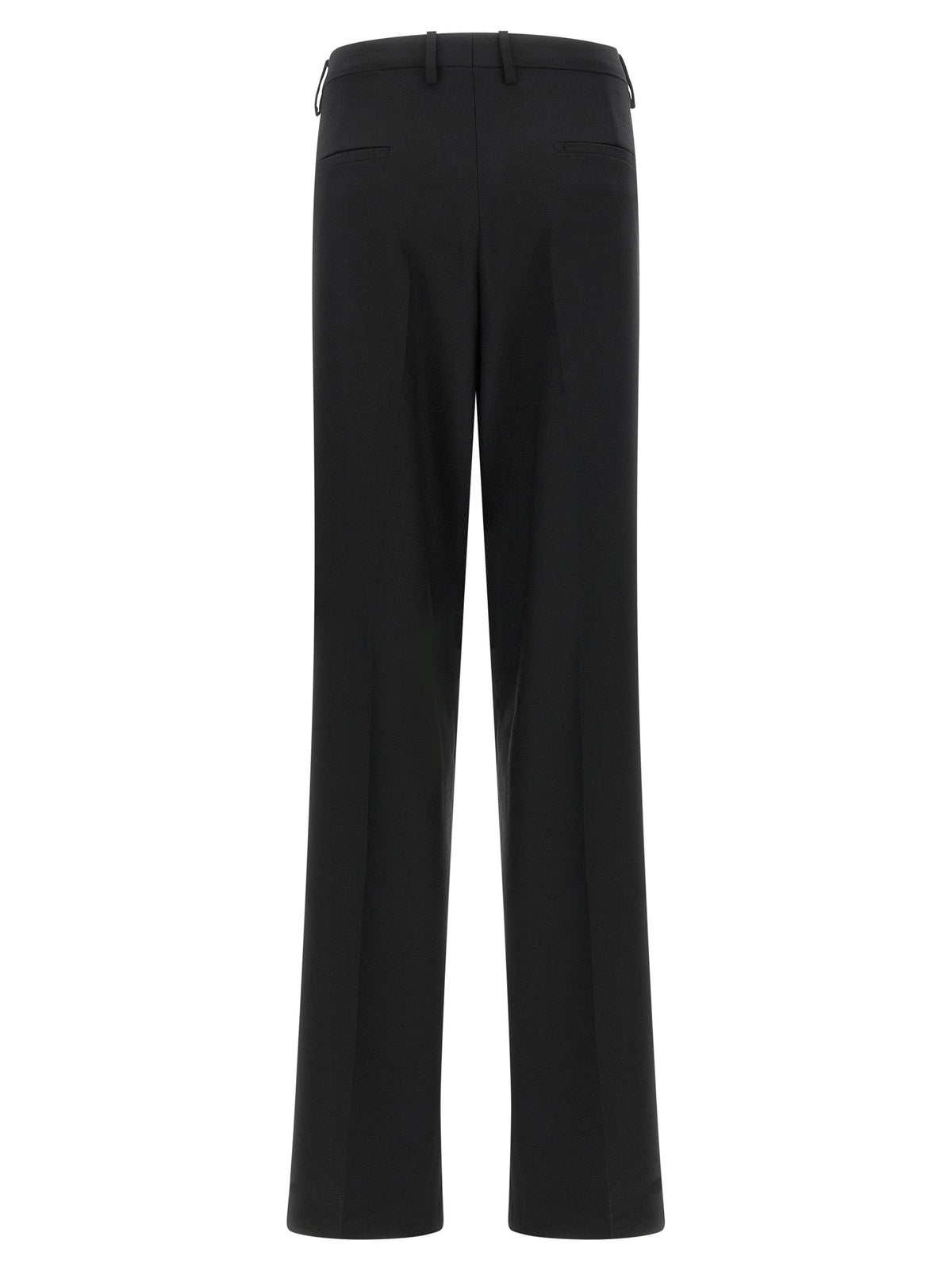 Tagliatore Black Polyester Dress Pants