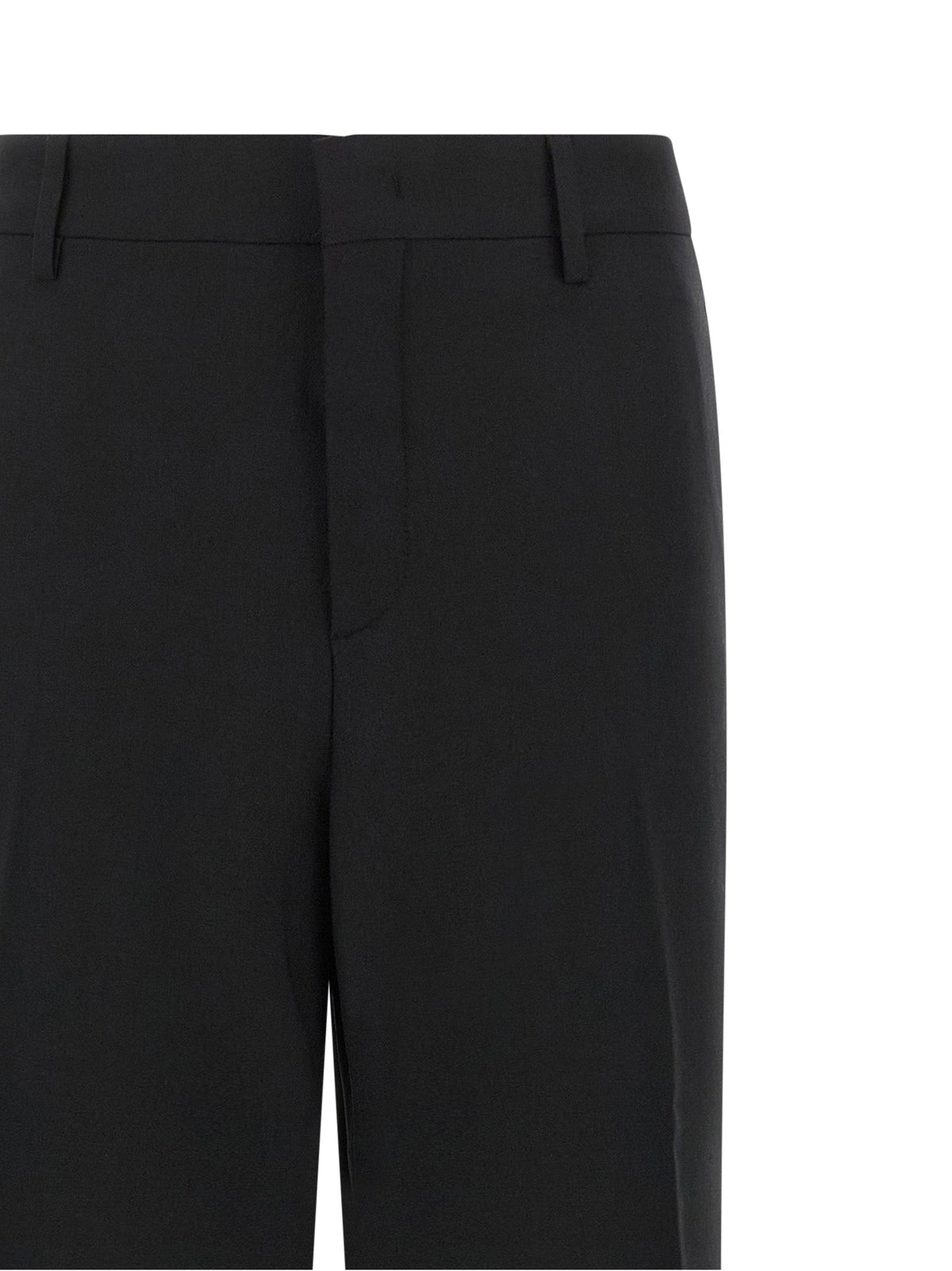 Tagliatore Black Polyester Dress Pants
