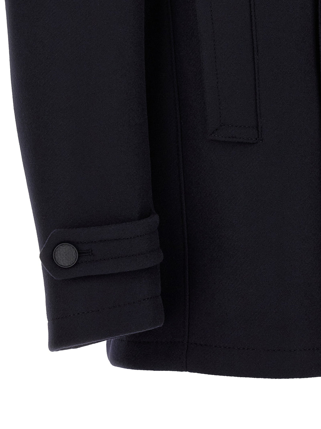 Tagliatore Blue Wool Coat