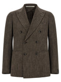 Tagliatore Brown Virgin Wool Blazer