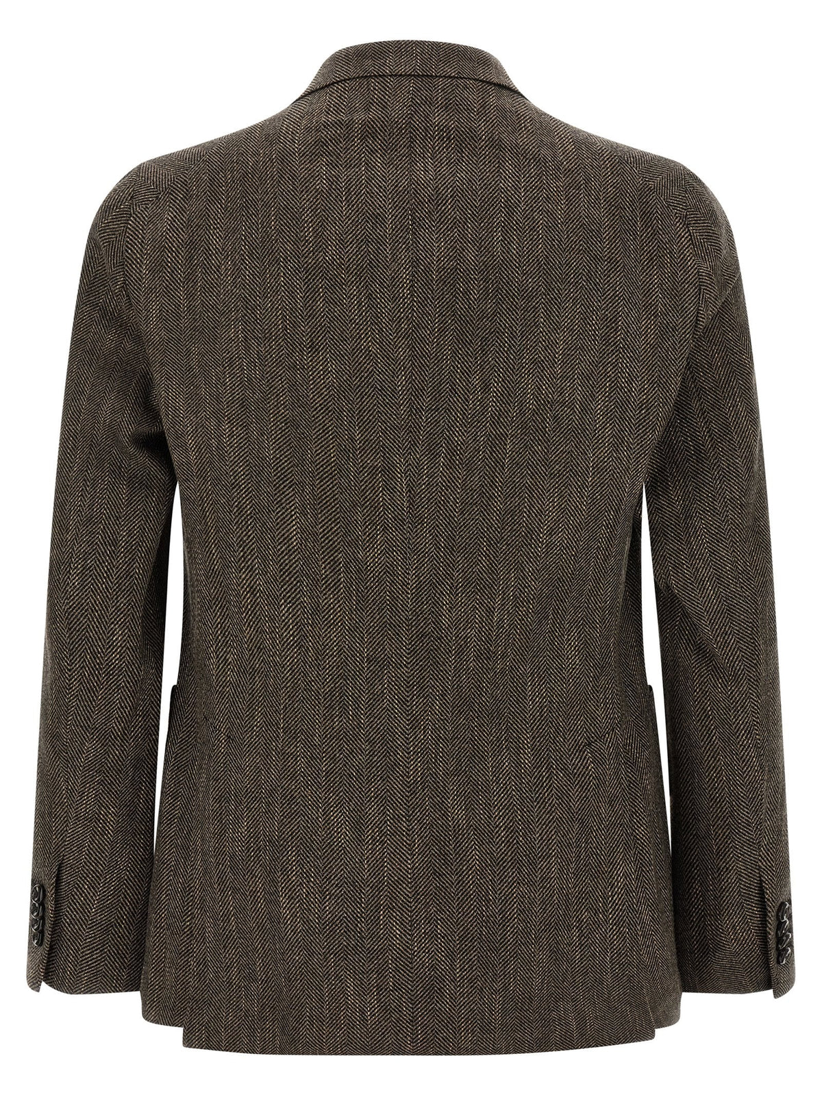 Tagliatore Brown Virgin Wool Blazer
