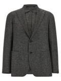 Tagliatore Gray Virgin Wool Blazer