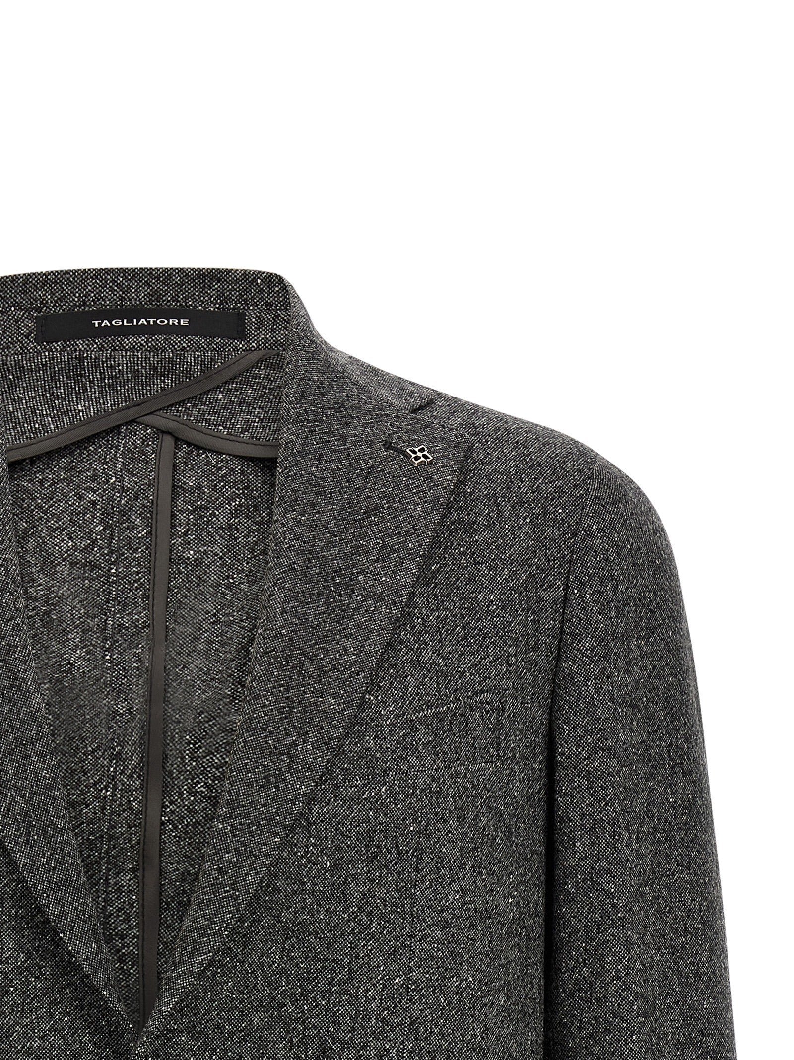 Tagliatore Gray Virgin Wool Blazer