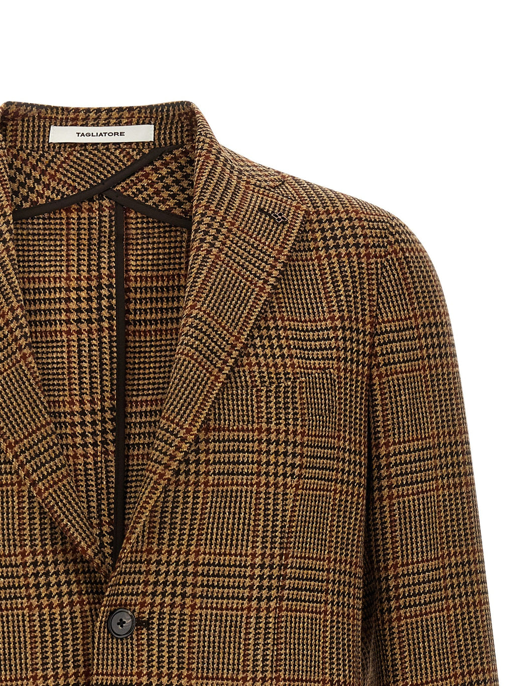 Tagliatore Brown Virgin Wool Blazer