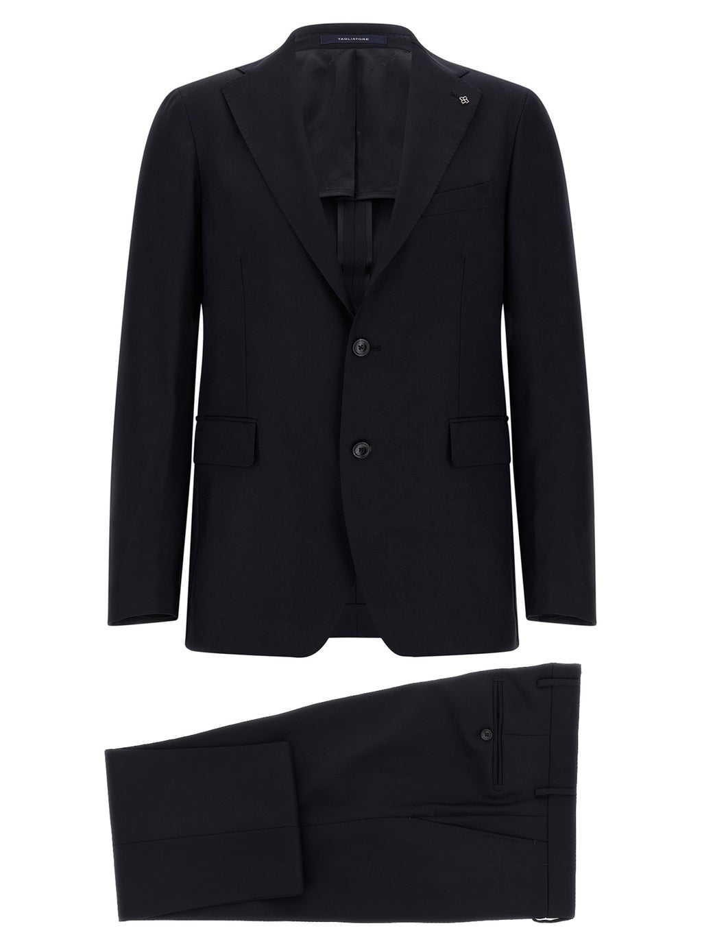 Tagliatore Blue Virgin Wool Two-Piece Suit