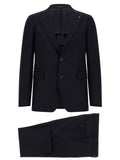 Tagliatore Blue Virgin Wool Two-Piece Suit