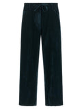 NUDE Blue Viscose Casual Pants