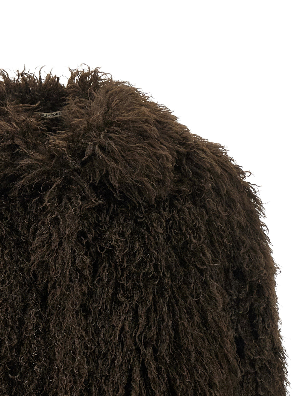 Tagliatore Brown Polyester Full-Length Jacket