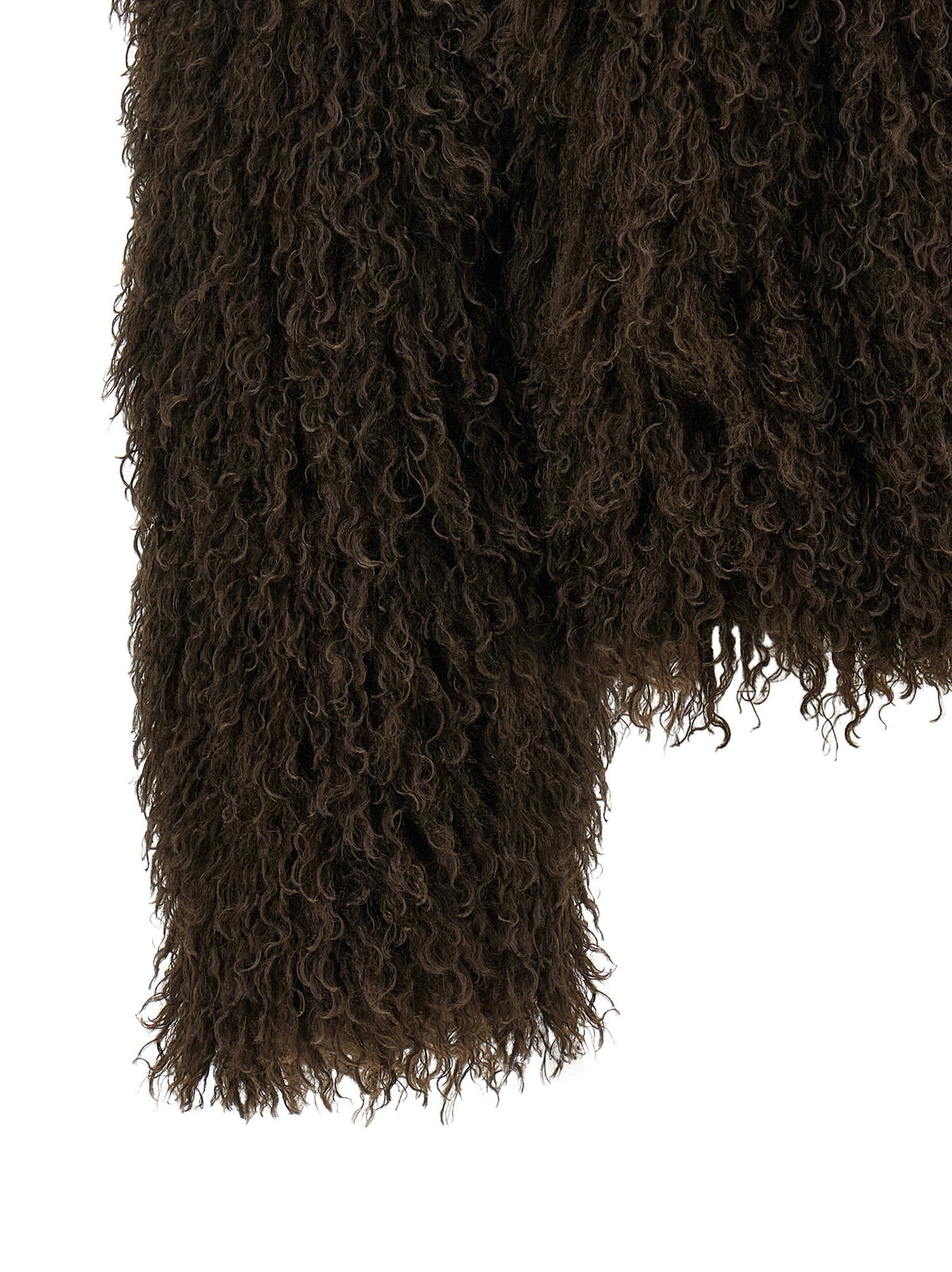 Tagliatore Brown Polyester Full-Length Jacket