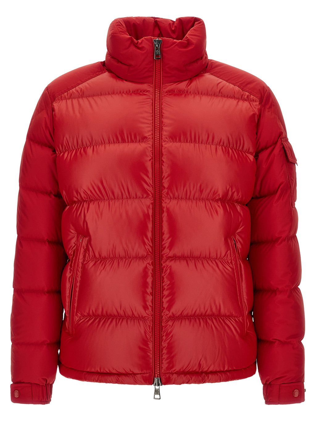 Moncler Red Polyester Full-Length Jacket