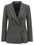 Tagliatore Gray Cashmere Blazer