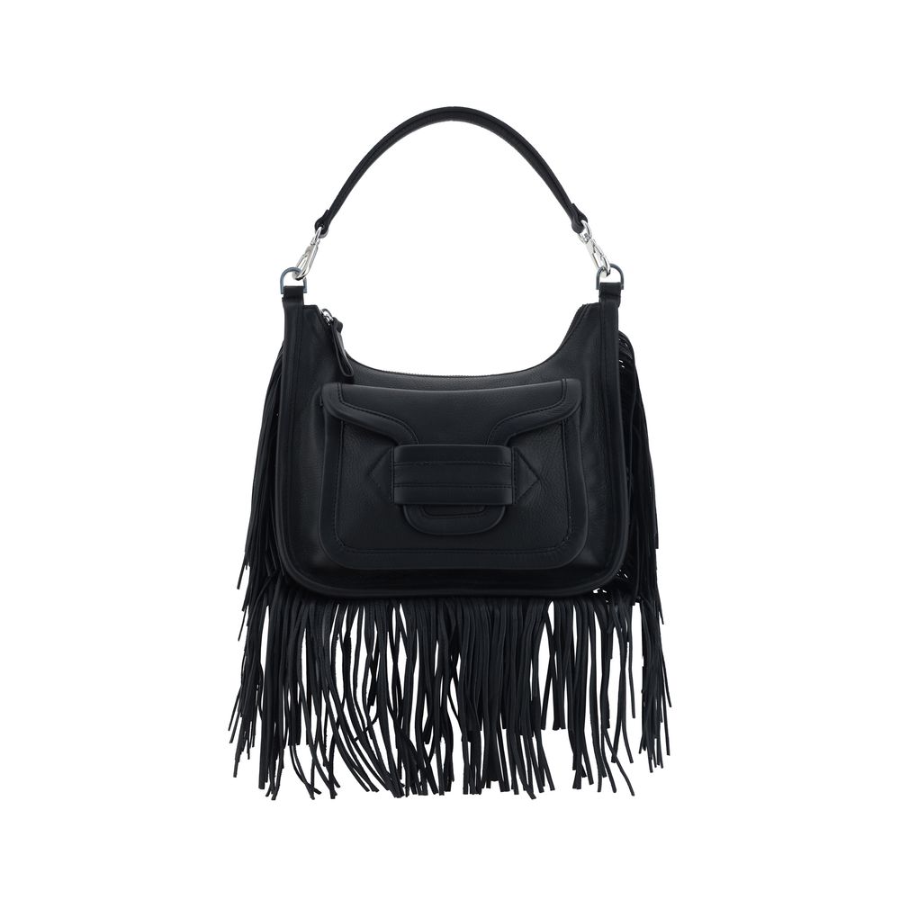 Pierre Hardy Black Calf Leather Bos Taurus Shoulder Bag