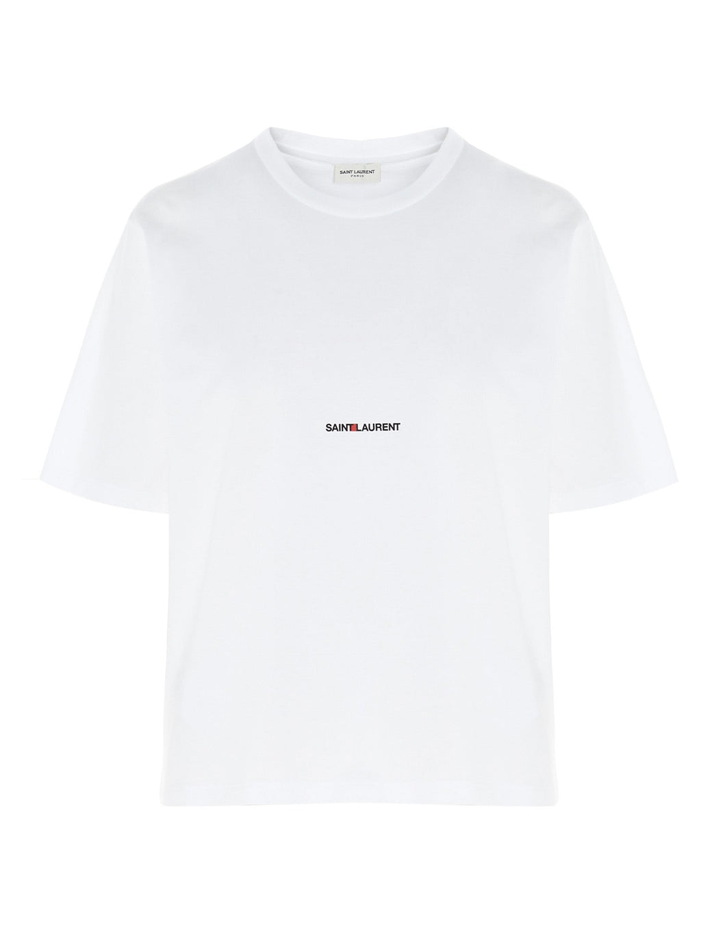 Saint Laurent White Cotton T-Shirt