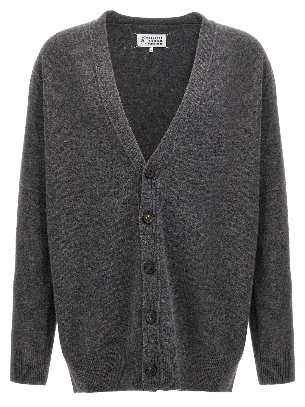 Maison Margiela Gray Wool Cardigan