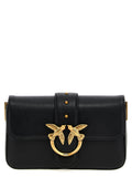 PINKO Black Calfskin Shoulder Bag