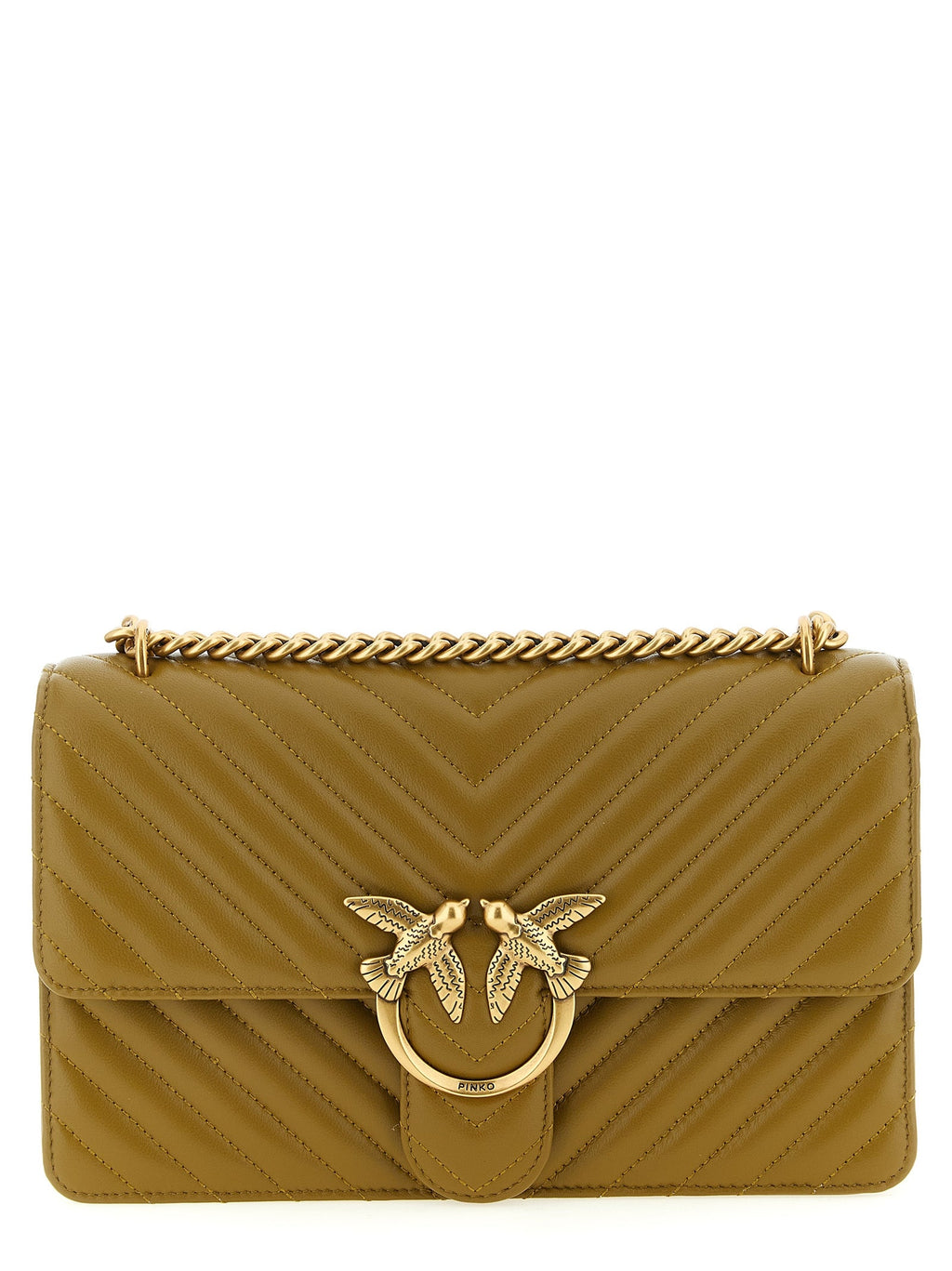 PINKO Bicolor Lambskin Crossbody Bag