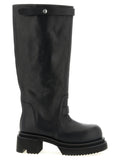 Rick Owens Black Calfskin Over The Knee