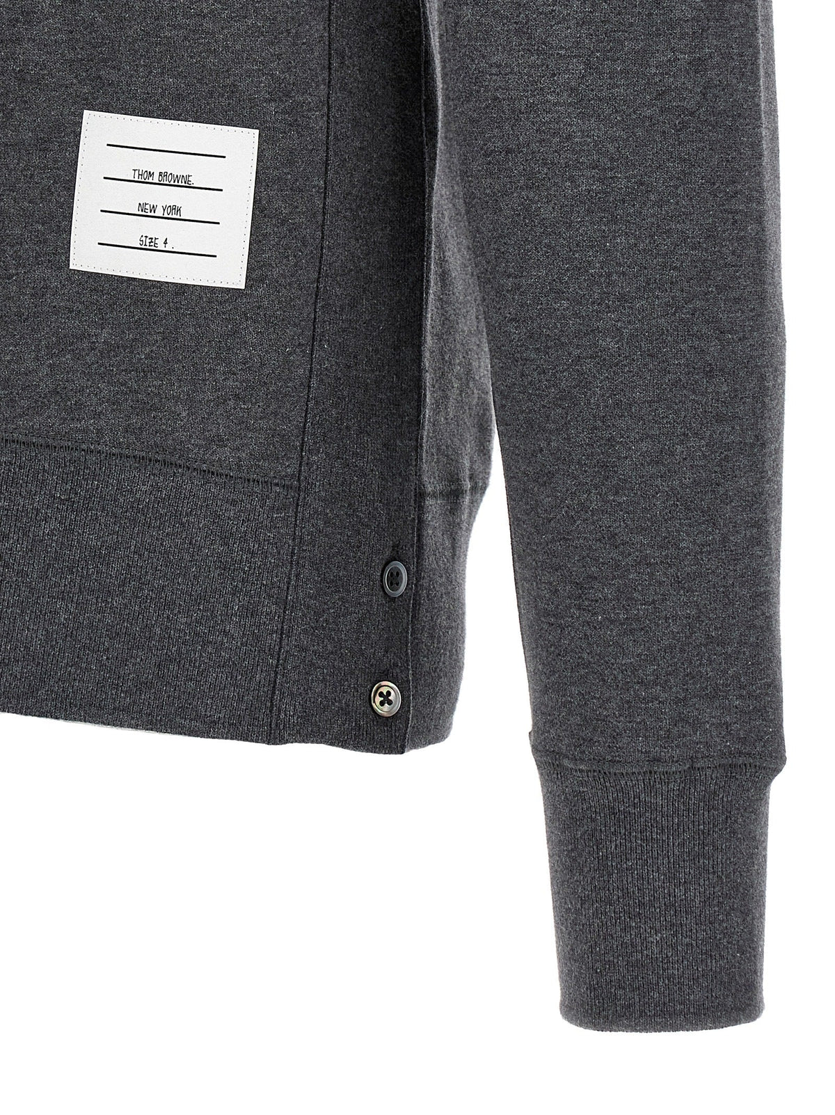 Thom Browne Gray Cotton Sweatshirt