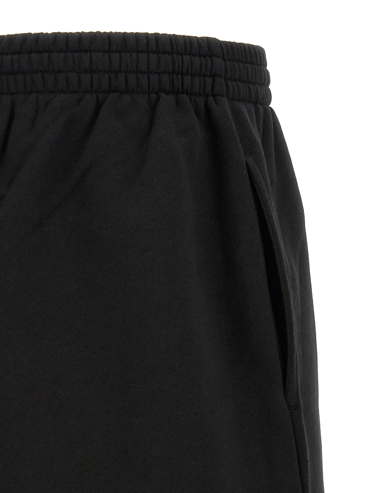 Balenciaga Black Cotton Bermuda Shorts